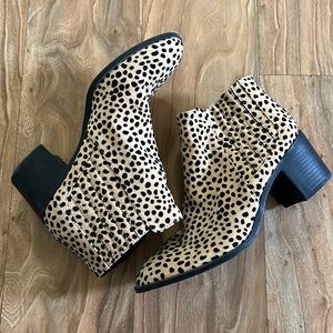 Qupid Leopard Booties